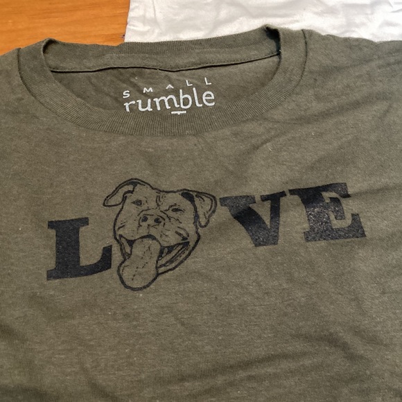 NWOT! SMALL RUMBLE 4T Screenprinted T-Shirt Tee Pitbull Dog Organic SS - Picture 4 of 8